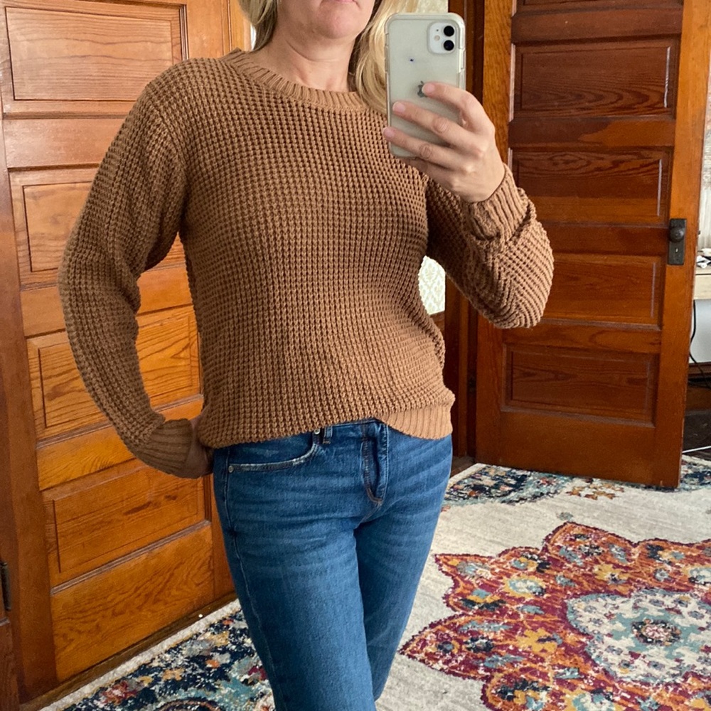 Brown sweater from Zenana